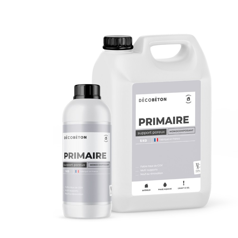 Primaire d'accrochage — support poreux